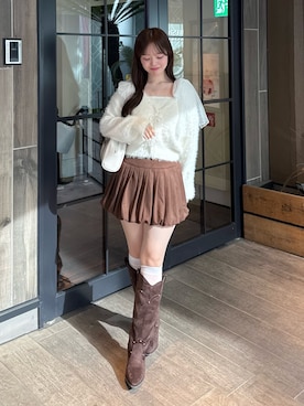 「アイテム（キャミソール）」を使った、yuiさん（レディース・156cm）の秋コーディネート