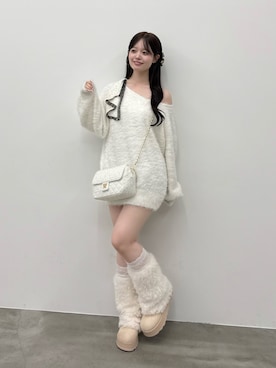 「OLIVE des OLIVE（オリーブデオリーブ）のアイテム（ワンピース）」を使った、yuiさん（レディース・156cm）の秋コーディネート