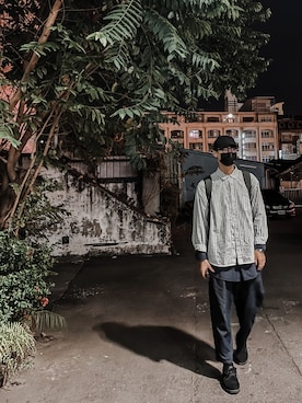 「oversize」｜「アイテム（その他）」を使った、yangkilegishinさん（メンズ・182cm）の春コーディネート