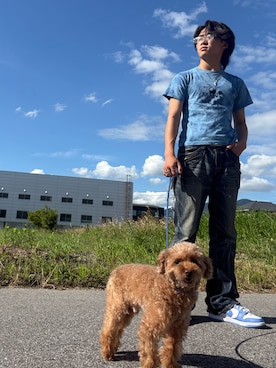 「アイテム（トップス）」を使った、junjunjun0529さん（メンズ・166cm）の夏コーディネート