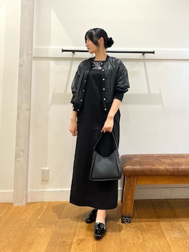 「アイテム（ブルゾン）」を使った、ゆかなさん（レディース・159cm）の夏コーディネート
