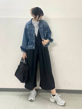 「Gramicci（グラミチ）のアイテム（オールインワン・サロペット）」を使った、fol1o3oさん（レディース・159cm）の冬コーディネート