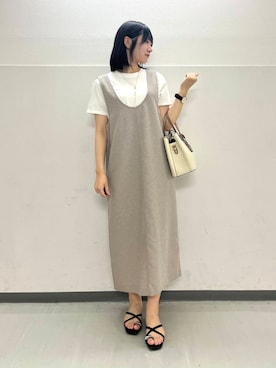 「夏ワンピース」｜fol1o3oさん（レディース・161cm）の夏コーディネート