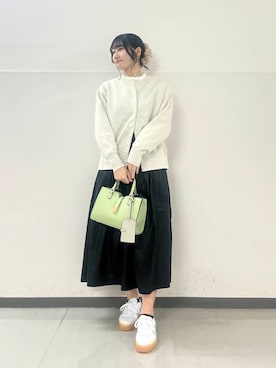 「URBAN RESEARCH DOORS（アーバンリサーチドアーズ）のピンタックフリルスタンドカラーブラウス（シャツ/ブラウス）」を使った、ゆかなさん（レディース・161cm）の冬コーディネート