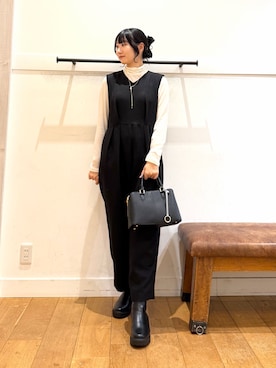 「アーバンリサーチドアーズ」｜「アイテム（ワンピース/ドレス）」を使った、ゆかなさん（レディース・161cm）の秋コーディネート