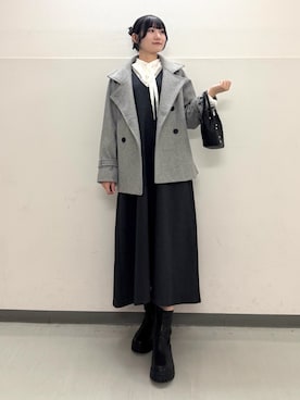 「アーバンリサーチドアーズ」｜「アイテム（ワンピース/ドレス）」を使った、ゆかなさん（レディース・161cm）の秋コーディネート