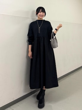 「レディースファッション」｜「アイテム（アクセサリー）」を使った、ゆかなさん（レディース・161cm）の冬コーディネート