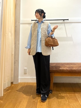 「アイテム（その他アウター）」を使った、ゆかなさん（レディース・161cm）の秋コーディネート