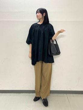「アイテム（チュニック）」を使った、fol1o3oさん（レディース・161cm）の夏コーディネート