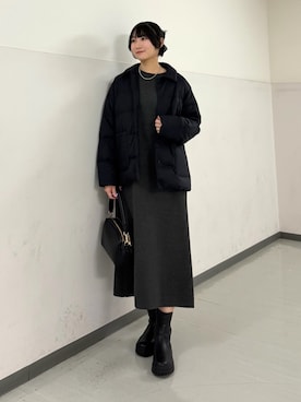「アーバンリサーチドアーズ」｜「アイテム（ワンピース/ドレス）」を使った、ゆかなさん（レディース・161cm）の冬コーディネート