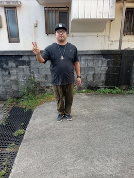 「アイテム（デジタル腕時計）」を使った、NatsuNakaさん（メンズ・174cm）の夏コーディネート