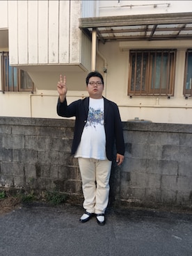「ADAM ET ROPE'（アダムエロペ）のアイテム」を使った、NatsuNakaさん（骨格ストレート・メンズ・174cm）の秋コーディネート