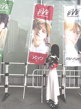 「earth music&ecology（アースミュージックアンドエコロジー）のアイテム」を使った、10121s2さん（レディース・161cm）の夏コーディネート