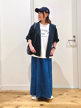 「アイテム（雑貨/ホビー）」を使った、Hasegawaさん（レディース・154cm）の秋コーディネート