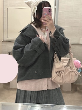 「アイテム（カーディガン/ボレロ）」を使った、Yさん（レディース・158cm・20代）の秋コーディネート