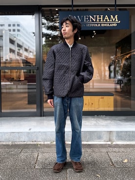 「アイテム（その他アウター）」を使った、Lavenham 横浜さん（メンズ・167cm）の秋コーディネート