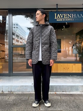 「アイテム（その他アウター）」を使った、Lavenham 横浜さん（メンズ・180cm）の秋コーディネート
