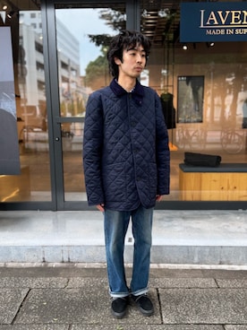 「アイテム（その他アウター）」を使った、Lavenham 横浜さん（メンズ・167cm）の秋コーディネート