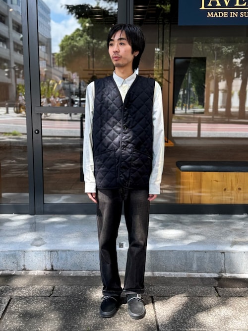 Black Edition Wool Button Front Gilet Mens / ブラック