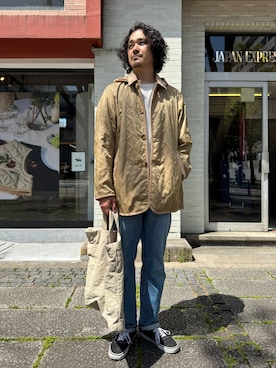「アイテム（その他アウター）」を使った、Lavenham 横浜さん（メンズ・180cm）の春コーディネート