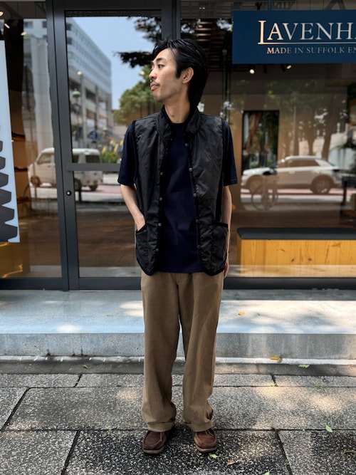 【 日本製・USコットン半袖Tシャツ 】Jackman X Lavenham Lightweight Quilt Pocket Tee / ジャックマン X ラベンハム ライトウェイト キルト ポケット ティー