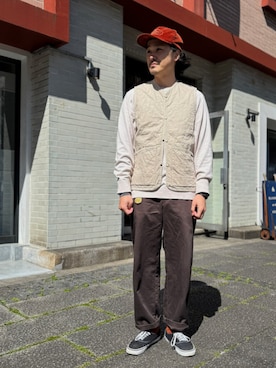 「LAVENHAM(ラベンハム)のアイテム」を使った、Lavenham 横浜さん(メンズ・180cm)の春コーディネート