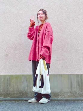 「アイテム（その他）」を使った、yuiteetoyolさん（レディース・160cm）の秋コーディネート