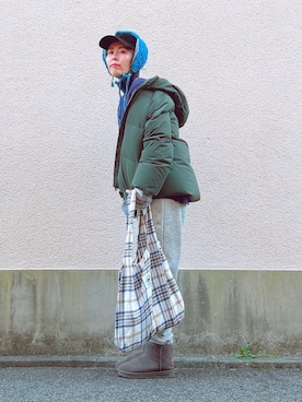 「KBF（ケイビーエフ）のアイテム（キャップ）」を使った、yuiteetoyolさん（レディース・160cm）の春コーディネート