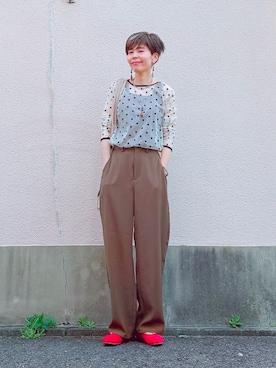 「Re:EDIT（リエディ）のアイテム」を使った、yuiteetoyolさん（レディース・160cm）の春コーディネート