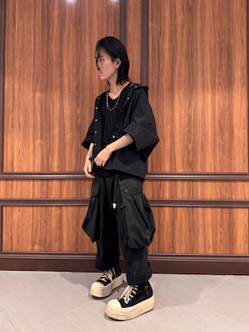 「WHITELAND（ホワイトランド）のアイテム（シャツ/ブラウス）」を使った、ゆうとさん（メンズ・170cm）の夏コーディネート