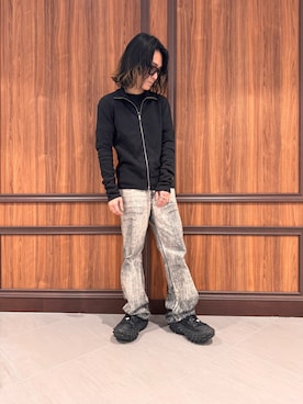 「WHITELAND（ホワイトランド）のアイテム（ニット/セーター）」を使った、ゆうとさん（メンズ・170cm）の春コーディネート