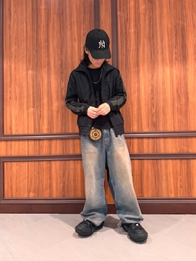 「Needles（ニードルス）のアイテム（ジャケット/アウター）」を使った、ゆうとさん（メンズ・170cm）の春コーディネート