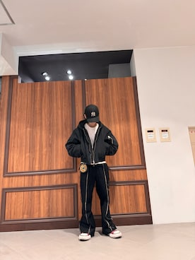 「DANKE SCHON（ダンケシェーン）のアイテム（MA-1）」を使った、ゆうとさん（メンズ・170cm）の秋コーディネート