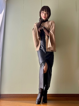 「甘辛mix」｜yuiyuzukiさん（レディース・169cm）の秋コーディネート