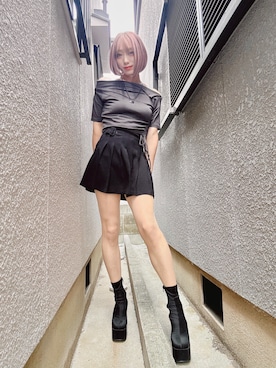 「R&E（アールアンドイー）のアイテム」を使った、yuiyuzukiさん（レディース・169cm）の夏コーディネート