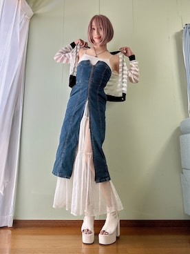 「LOVEHUNTER（ラブハンター）のアイテム」を使った、yuiyuzukiさん（レディース・169cm）の夏コーディネート