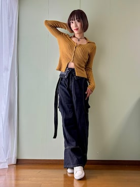 「MOUSSY（マウジー）のアイテム」を使った、yuiyuzukiさん（レディース・169cm）の秋コーディネート