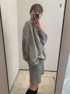 「アイテム（スウェット）」を使った、shopioさん（レディース・167cm）の夏コーディネート