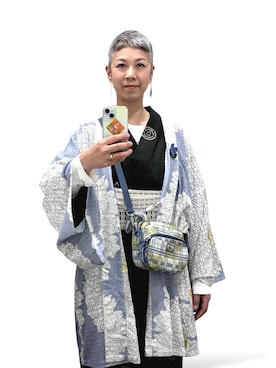 「着物」｜つた吉さん（レディース・165cm）の春コーディネート
