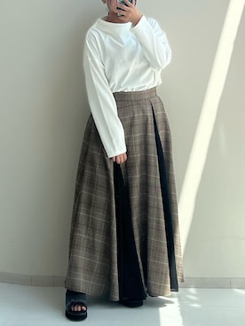 「nissen（ニッセン）のアイテム」を使った、p iさん（レディース・155cm）の秋コーディネート