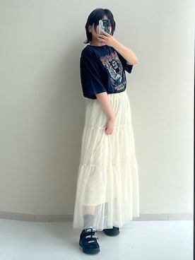 「甘辛mix」｜p iさん（レディース・155cm）の夏コーディネート