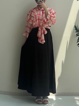 「レギュラー」｜「アイテム（ワンピース/ドレス）」を使った、p iさん（レディース・155cm）の夏コーディネート