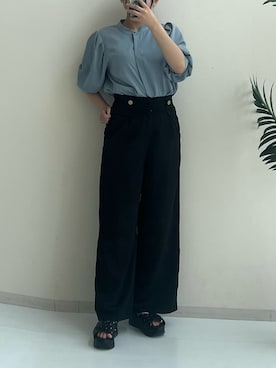 「スタイルアップ」｜p iさん（レディース・155cm）の夏コーディネート
