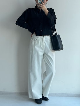 「レギュラー」｜「アイテム（ブーツ）」を使った、p iさん（レディース・155cm）の冬コーディネート