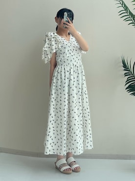 「レギュラー」｜「アイテム（ワンピース/ドレス）」を使った、p iさん（レディース・155cm）の夏コーディネート