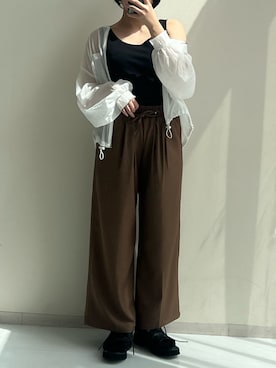 「nissen（ニッセン）のアイテム（ジャケット/アウター）」を使った、p iさん（レディース・155cm）の春コーディネート