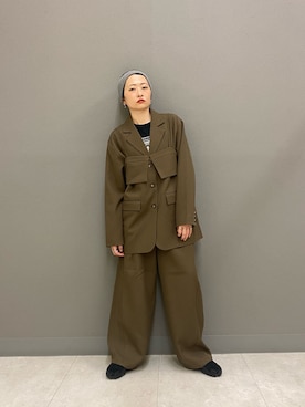 「アイテム（その他アウター）」を使った、ほみさん（レディース・156cm）の秋コーディネート