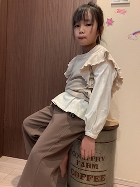 「骨格ストレート」｜み・あさん（キッズ・120cm）の冬コーディネート