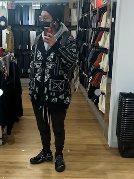 「アイテム（メガネ）」を使った、higemegane☑︎さん（メンズ・172cm）の秋コーディネート