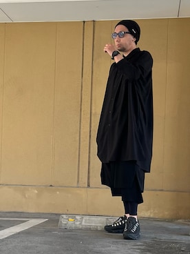 「ロングシャツ」｜higemegane®︎さん（メンズ・172cm）の夏コーディネート